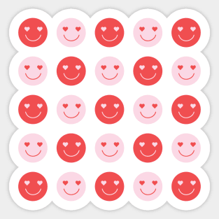 Happy Face Pattern Sticker